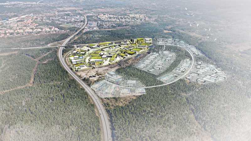 Illustration över Albyberg