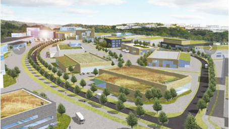 Illustration över Albyberg