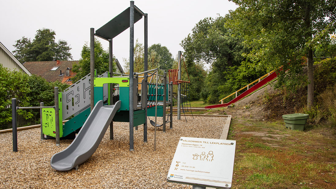 Klätterställning på Vendelsögårdslekplats